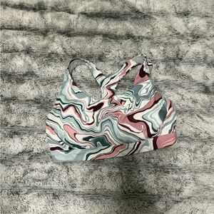 Athleta Multicolor Patterned Sports Bra